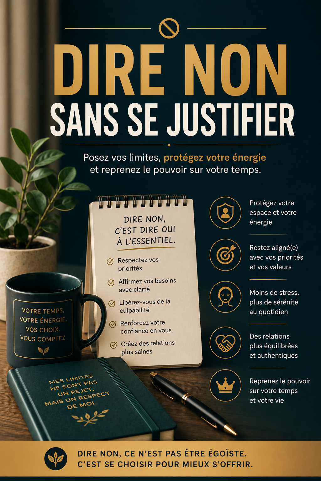 Couverture de l’eBook Dire non sans se justifier